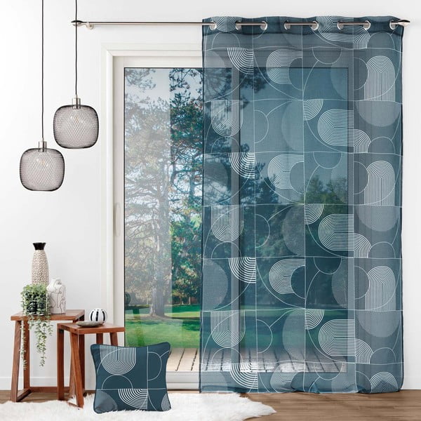 Tamno plava prozirna zavjesa 140x280 cm Esquisse – douceur d'intérieur-image-2