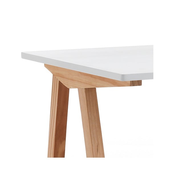 Radni stol s bijelom pločom stola 60x120 cm Mak – Tomasucci-image-2