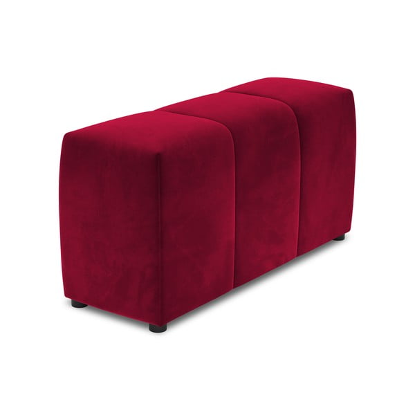 Crveni baršunasti naslon za ruke za modularnu sofu Rome Velvet - Cosmopolitan Design