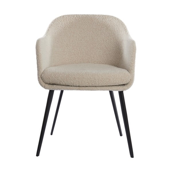 Krem podstavljena blagovaonska stolica s naslonima za ruke Leone – Light & Living-image-1