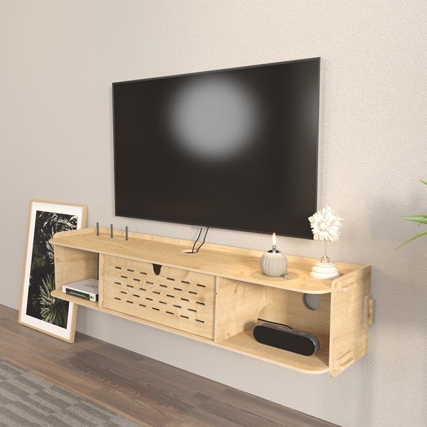 TV stol u dekoru hrasta 116,5x19,5 cm Sima - Kalune Design-image-4