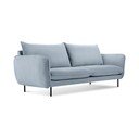 Svijetloplava baršunasta sofa 160 cm Vienna - Cosmopolitan Design