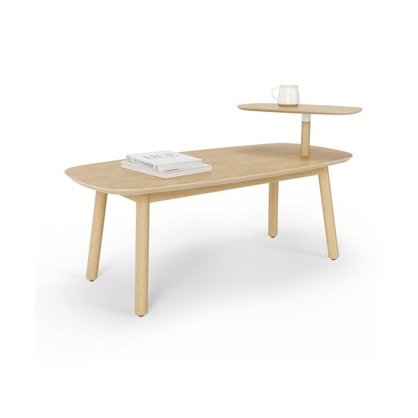 Stolić za kavu od masivne bukve u prirodnoj boji 56x120 cm Swivo – Umbra-image-3