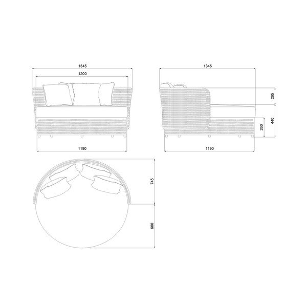 Bijeli/u prirodnoj boji vrtni krevet Niva – LDK Garden-image-4