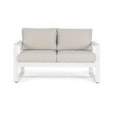 Bijela vrtna sofa aluminijska Merrigan   – Bizzotto