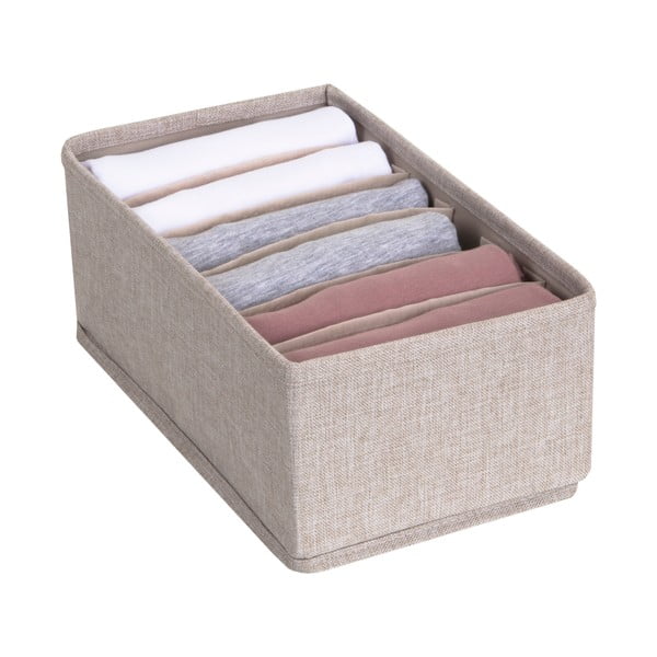 Bež organizator ladica s pretincima Bigso Box of Sweden Drawer, 16,5 x 11 cm-image-2
