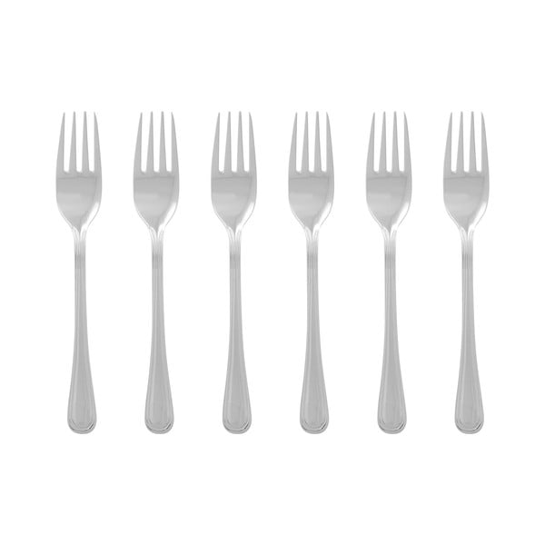Vilice za desert u setu 6 kom od nehrđajućeg čelika u srebrnoj boji Classic – Premier Housewares