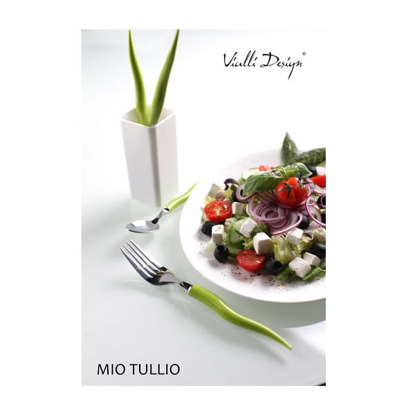 Mio Tullio set pribora za jelo 5 kom, zeleno/bijelo-image-3