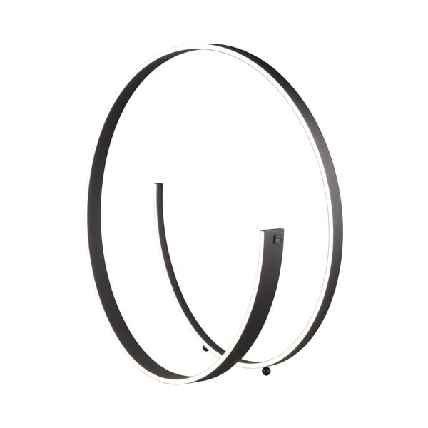 Crna LED stojeća svjetiljka s metalnim sjenilom (visina 75 cm) Cinardi – CINQUE