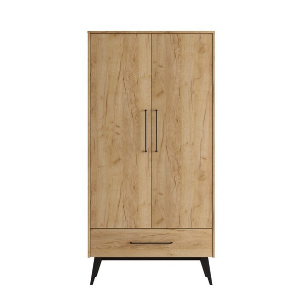 Dječja garderoba u dekoru bukve u prirodnoj boji 100x200 cm Retro – Pinio