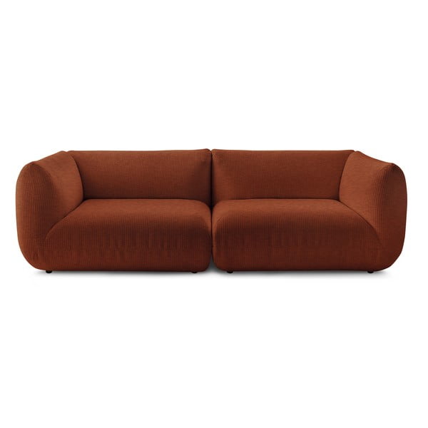 Narančasta samt sofa 260 cm Lecomte - Bobochic Paris