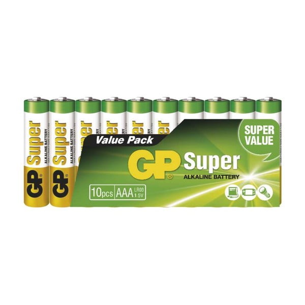 Set od 10 alkalnih baterija EMOS GP Super AAA