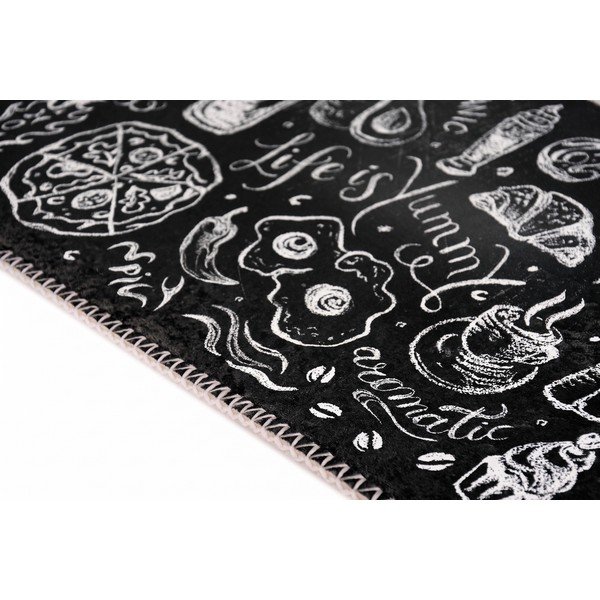 Crna periva staza 80x200 cm Life Is Yummy – Vitaus-image-2