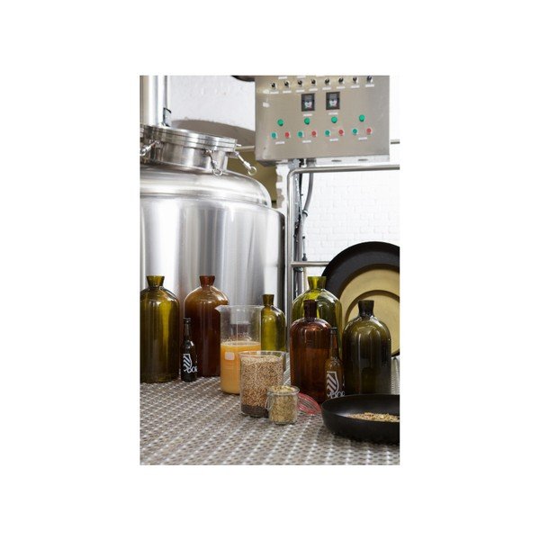 Tamnozelena staklena vaza BePureHome Chemistry, visina 40 cm-image-4