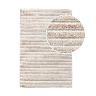 Krem ručno rađen vunen tepih 60x90 cm Mango – House Nordic