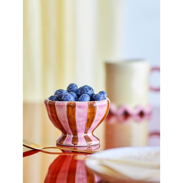 Crvena/ružičasta keramička dječja zdjelica ø 9 cm Nini – Bloomingville-image-1