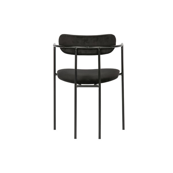 Crna baršunasta blagovaonska stolica Ivy – WOOOD-image-4