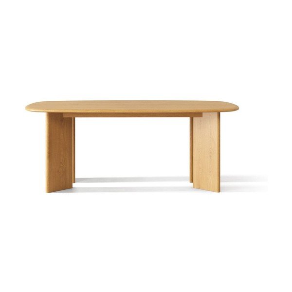 Blagovaonski stol od punog hrasta 100x200 cm Charlotte – Micadoni -image-1
