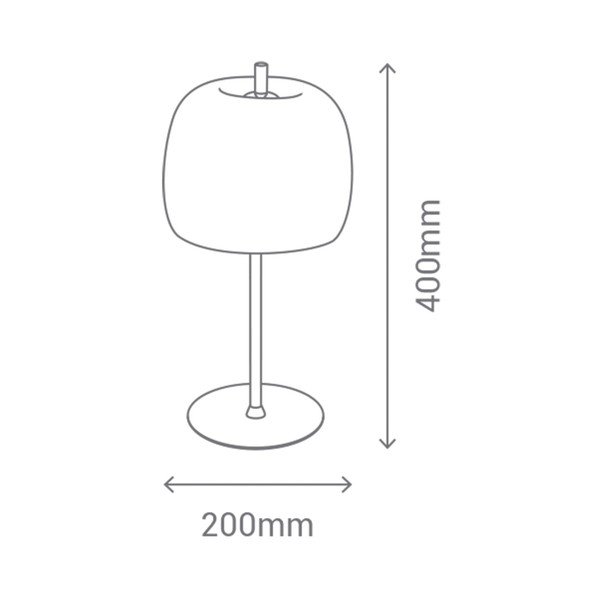 Bijela stolna lampa SULION Candy-image-2