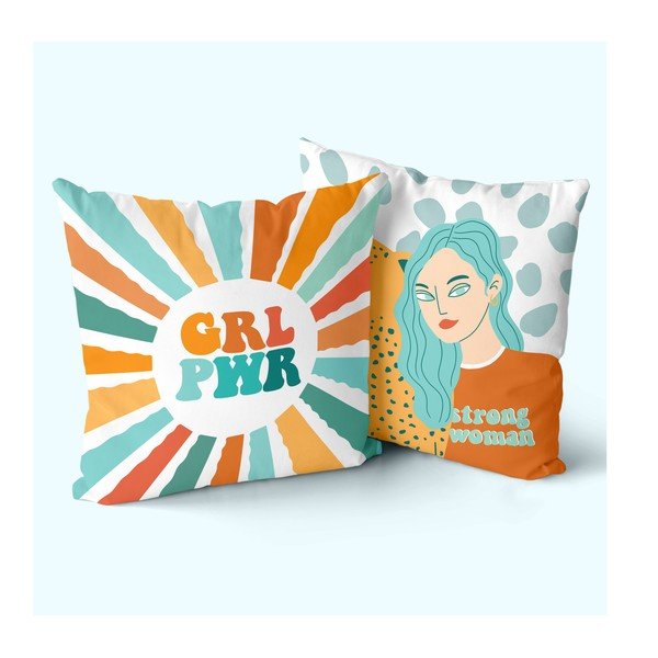 Ukrasne jastučnice u setu 2 kom 50x50 cm Girl power – Aware-image-1