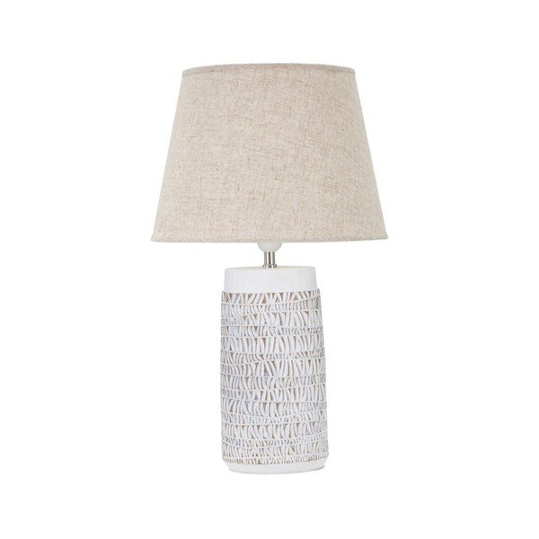 Bež stolna lampa s tekstilnim sjenilom (visina 60,5 cm) Nairobi – Mauro Ferretti