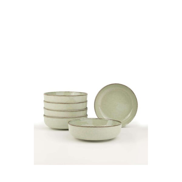 Svijetlo zelene porculanske zdjelice u setu 6 kom 75 ml – Hermia