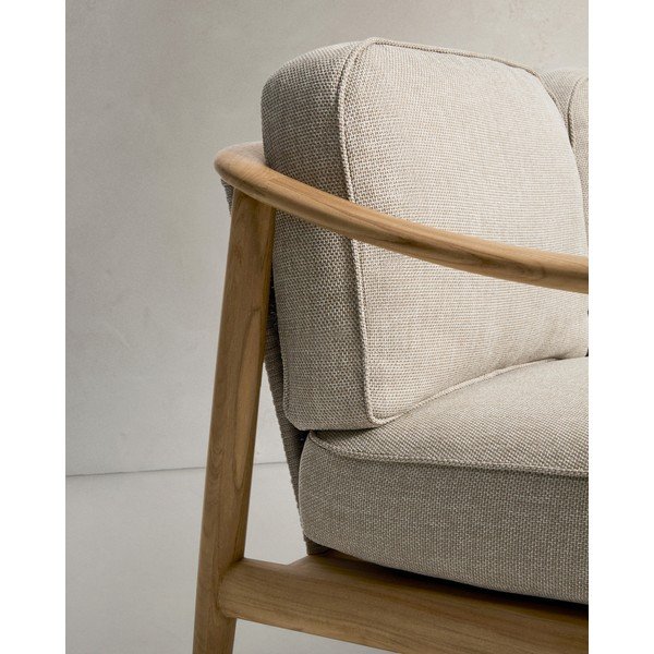 Bež/u prirodnoj boji podstavljena vrtna sofa Elunda – Kave Home-image-2