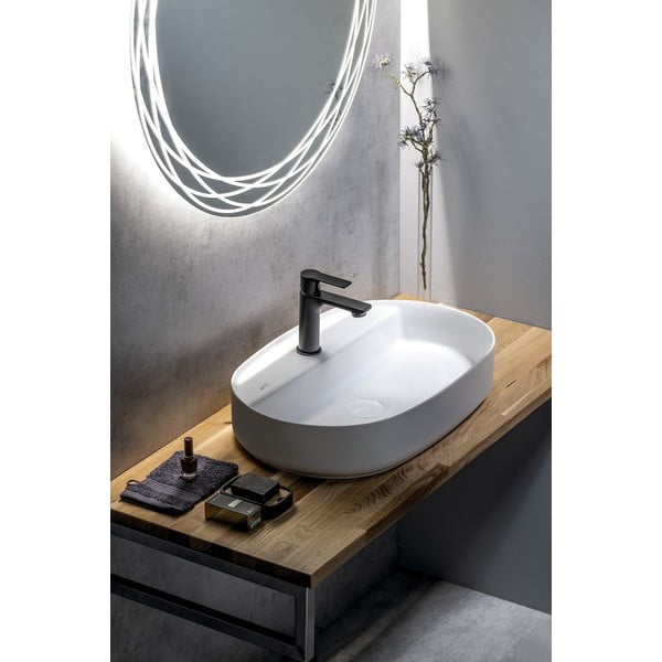 Bijeli keramički umivaonik 60x40 cm Infinity Oval – Sapho-image-1