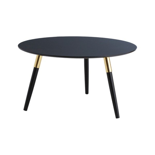 Crni okrugao stolić za kavu ø 80 cm Nostra – Premier Housewares