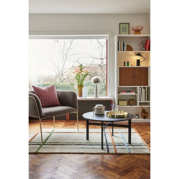 Bež tepih s udjelom pamuka Hübsch Ester, 120 x 180 cm-image-1