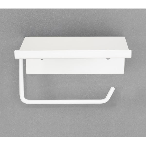 Bijeli metalni samoljepljiv/s policom držač toaletnog papira Desulo – Wenko-image-4