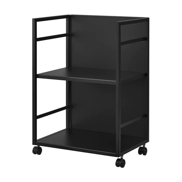 Crni metalni regal na kotačima 42x60 cm Tower – YAMAZAKI