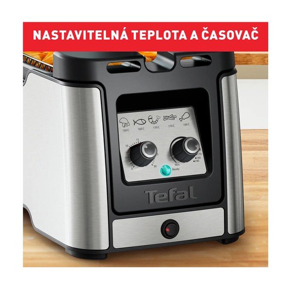 Crna-u mat srebrnoj boji friteza Clear Duo FR600D10 – Tefal-image-1