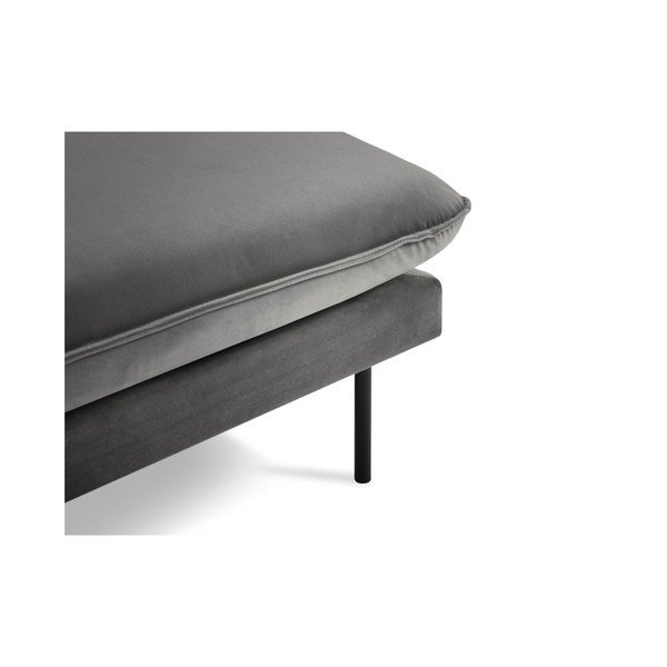 Tamnosiva baršunasta ležaljka Cosmopolitan Design Vienna, desni kut-image-3