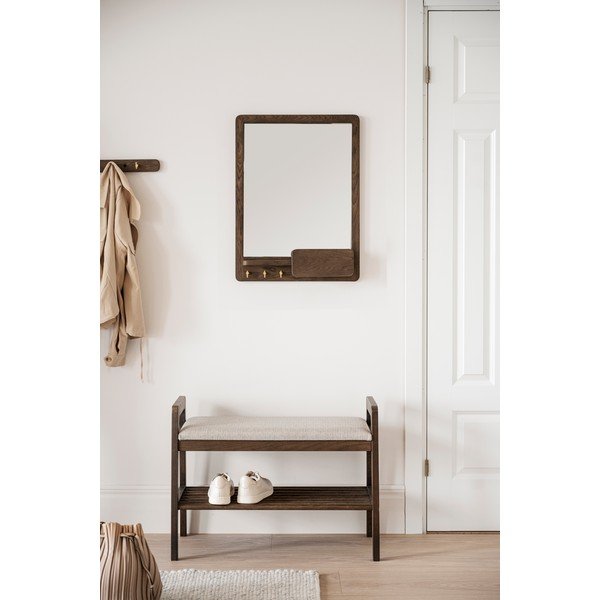 Ogledalo s drvenim okvirom 45x60 cm Inverness - Rowico-image-1