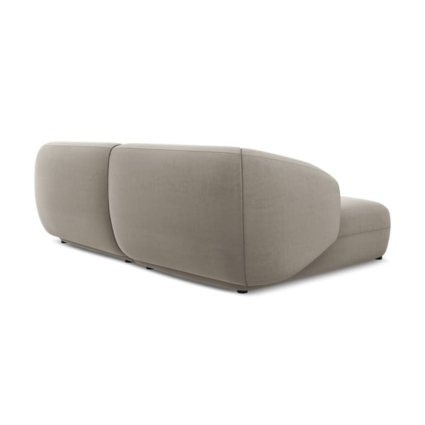 Bež baršunasti kutna garnitura (s lijevim kutom) Moana – Makamii-image-4