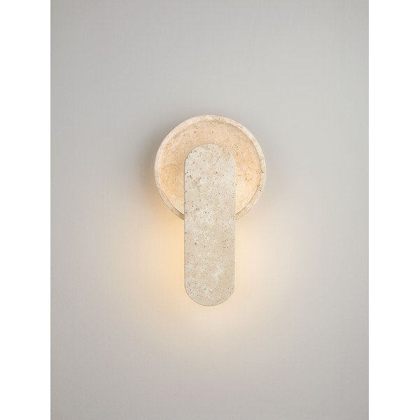 Bež LED zidna lampa od kamenine Mavis – Nova Luce-image-3