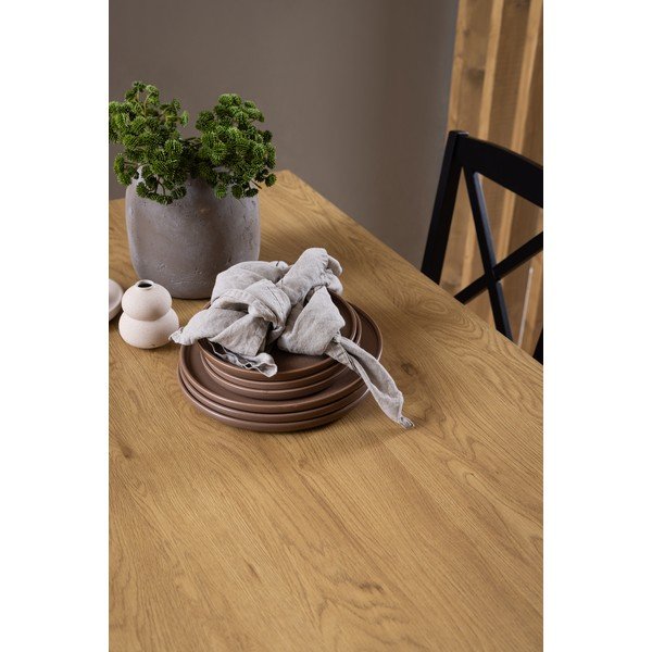 Blagovaonski stol s pločom stola u dekoru hrasta 80x120 cm Peru – Actona-image-3