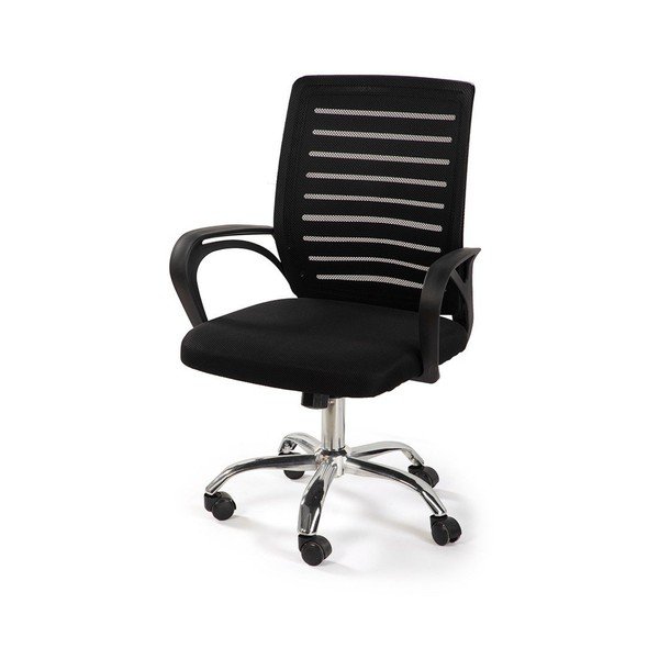 Crna podstavljena uredska stolica Evon – Bonami Essentials