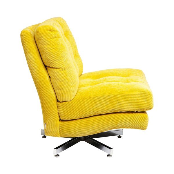 Žuta fotelja na kotačima Kare Design Cinema-image-3