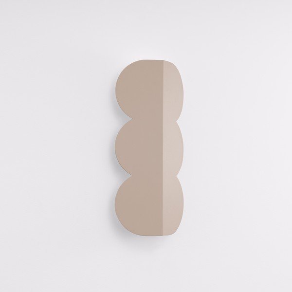 Smeđe-siva zidna lampa aluminijska BISCUIT – Thoro-image-4