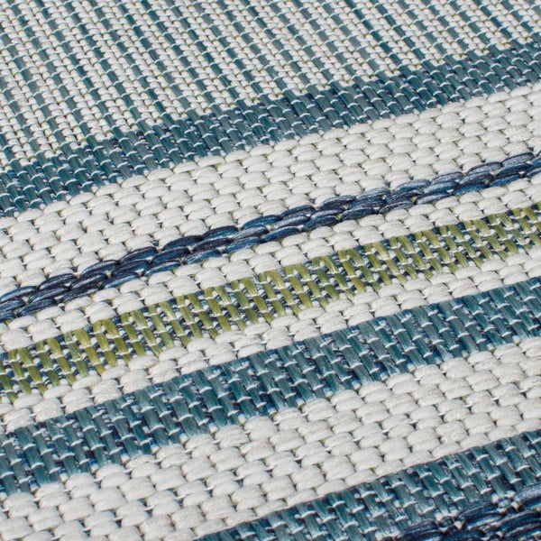 Unutarnji i vanjski tepih plavozeleni 200x290 cm Roma Stripe – Flair Rugs-image-3