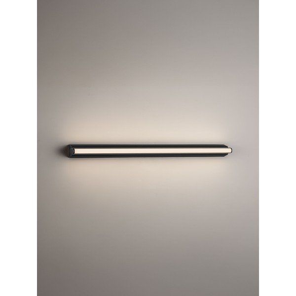 Mat crna LED zidna lampa aluminijska Endo – Nova Luce-image-2