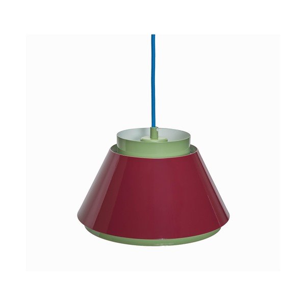 Crvena/zelena metalna viseća svjetiljka ø 25 cm Remi – Hübsch-image-2