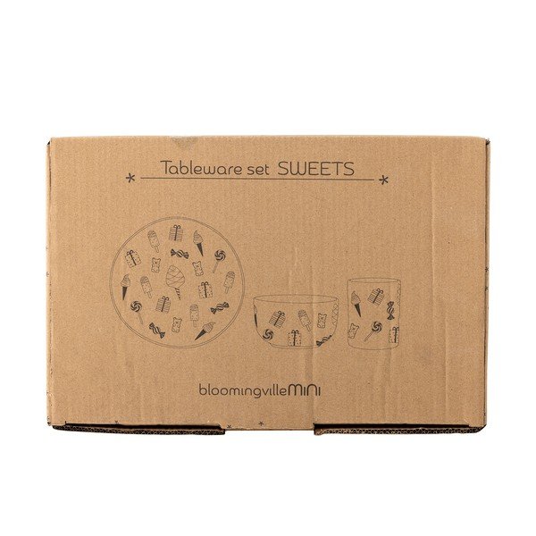 Dječji set posuđa 3 kom od kamenine Sweets – Bloomingville Mini-image-3