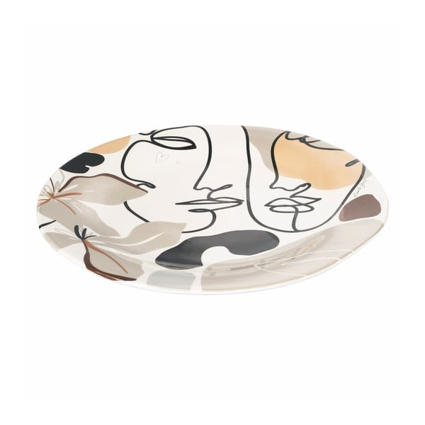 Keramički tanjur za posluživanje VDE Tivoli 1996 Face to Grey, ø 39 cm-image-1