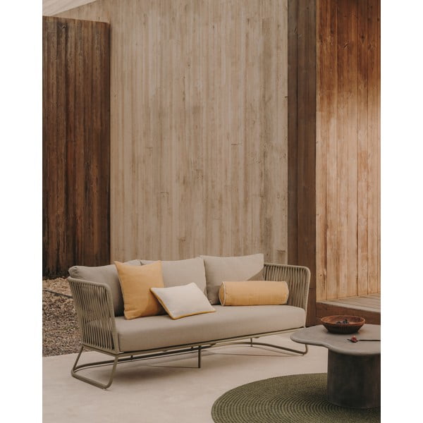 Zeleni okrugli vanjski tepih od recikliranih vlakna ø 200 cm Despas – Kave Home-image-2