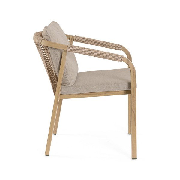 Metalna vrtna stolica u prirodnoj boji Kalimera – Bizzotto-image-3