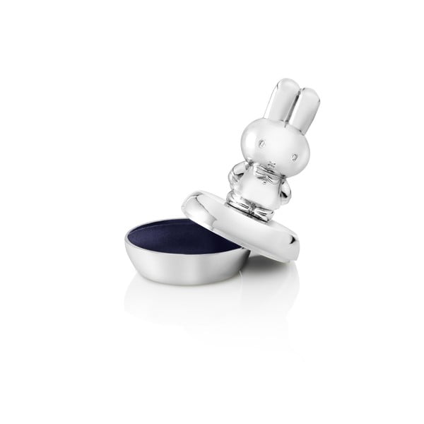 Metalna kutijica za prvi mliječni zub u sjajno srebrnoj boji ø 4x6 cm Miffy – Zilverstad-image-3