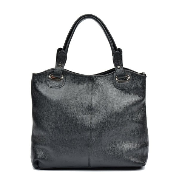 Luisa Vannini Ashley crna kožna torbica